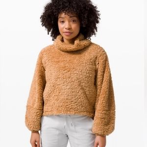 Lululemon Sherpa Jacket Gold Buff